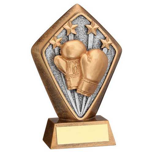 Personalised Boxing Gloves Shield Trophy