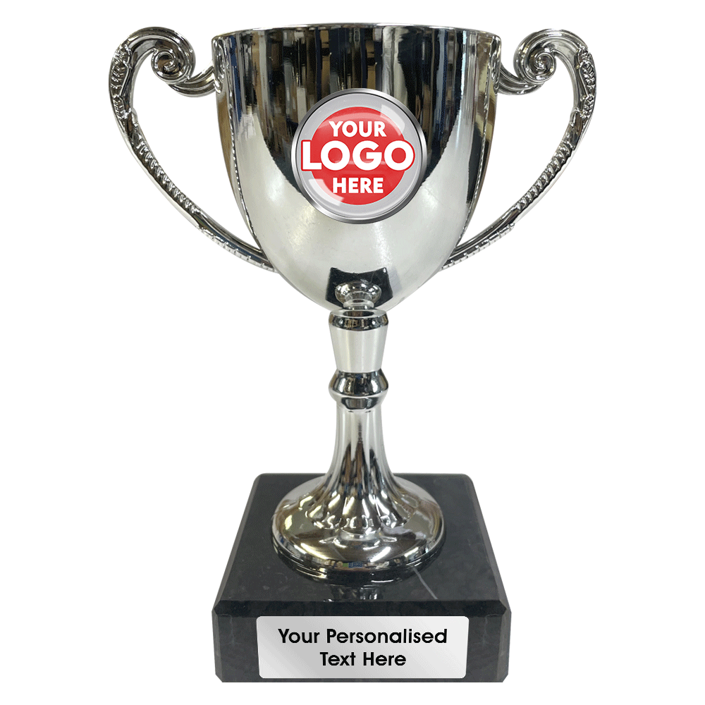 Silver Plastic Cup on Marble Base (1314A/B/C)