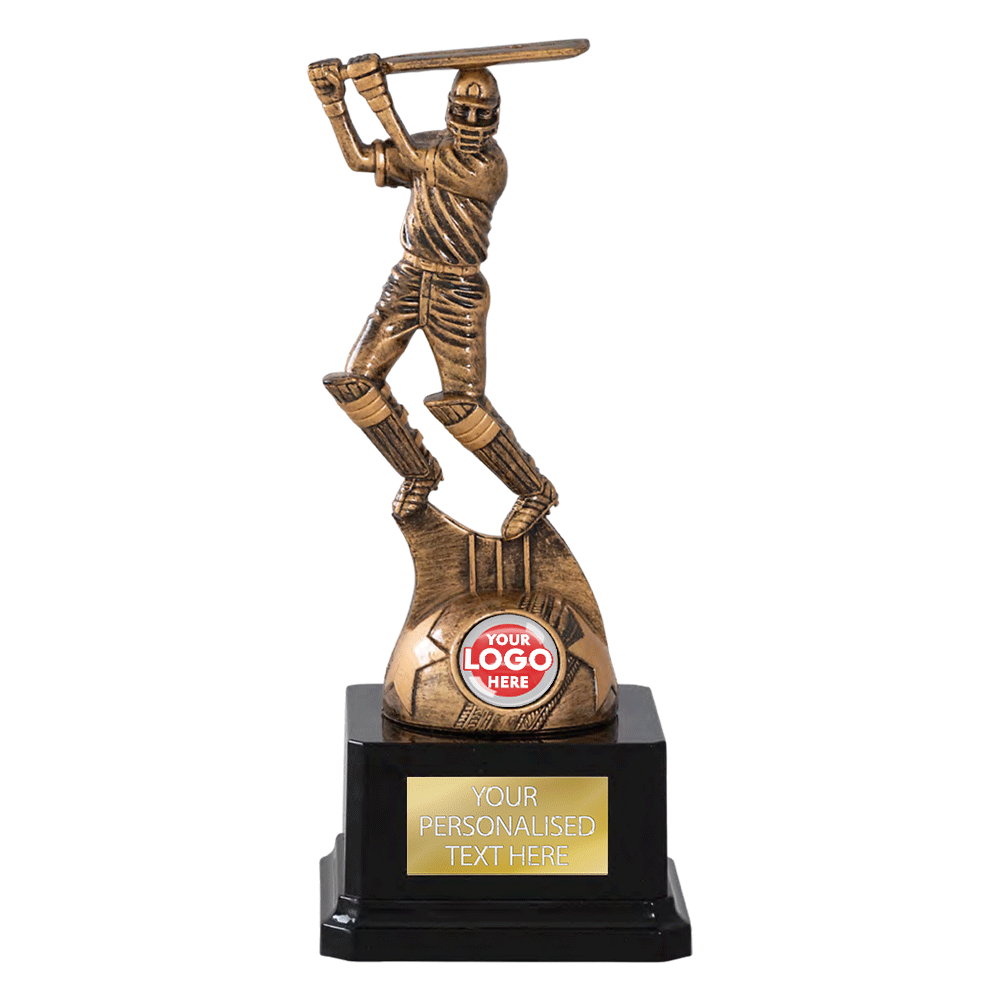 Cricket Batsman Resin Figurine (2228A/B/C) BW Trophies