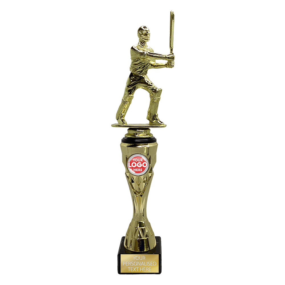Cricket Batsman Figurine with Golden Base (X731/2/3 01) BW Trophies