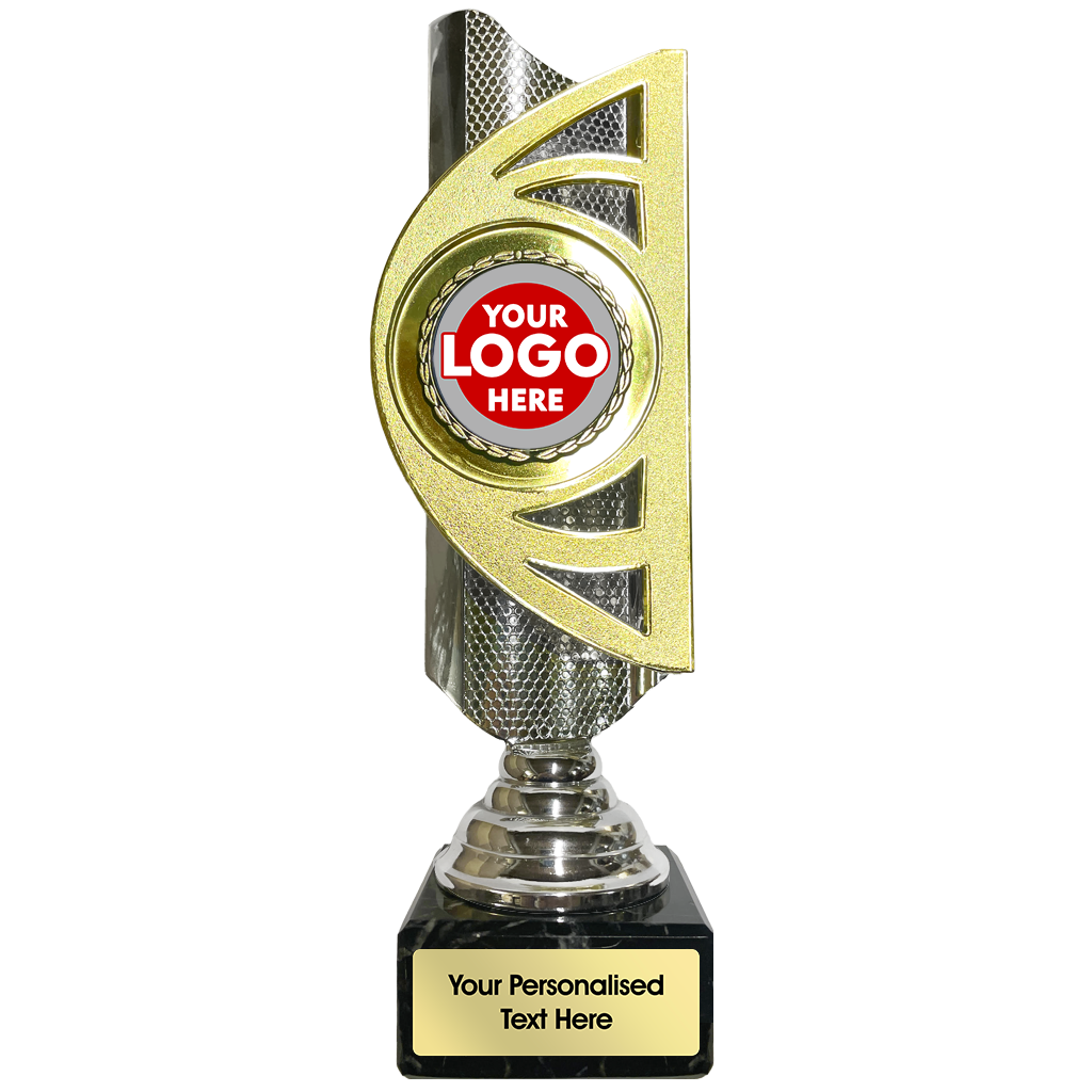 Gold & Silver Modern Mesh Award (BS20B/C) BW Trophies