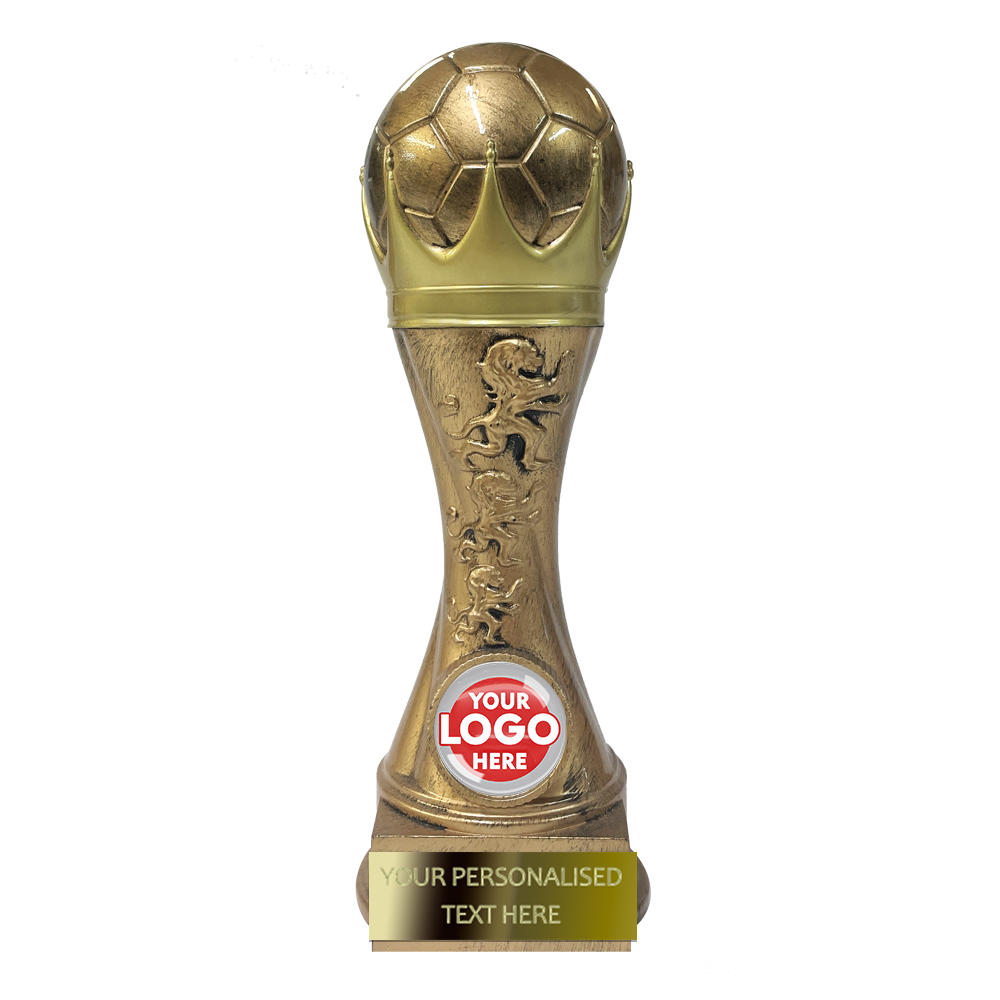 Football Trophy in Antique Gold (CRL2BG) BW Trophies