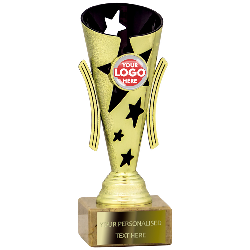 Golden Star Design Tube Trophy (1984A/B/C) BW Trophies