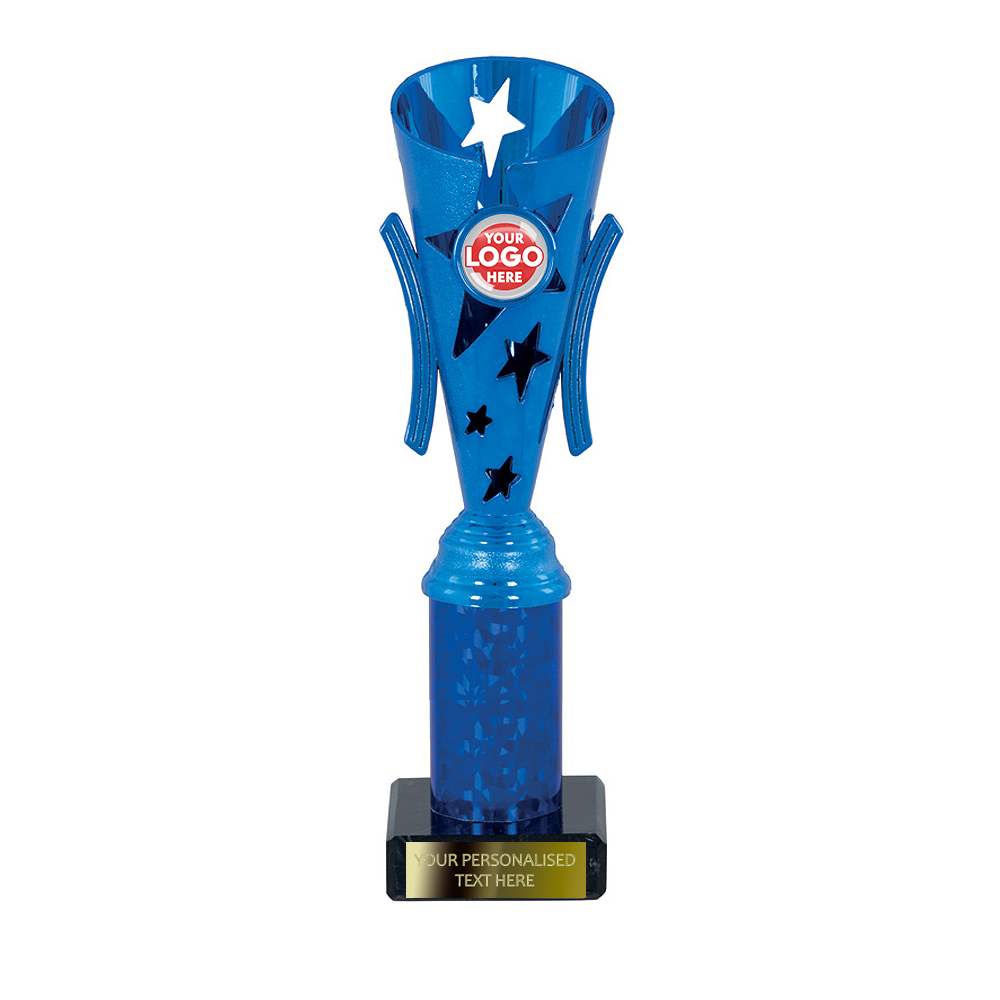 Blue Star Design Tube Trophy (2376A/B/C/D/E) BW Trophies