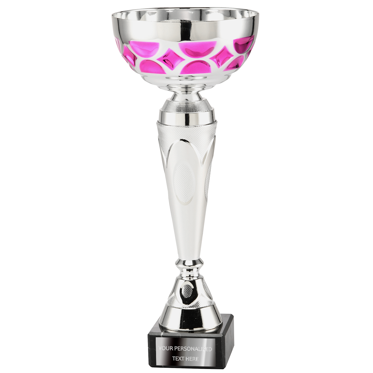 Silver Cup with Pink Decorations (ET.437.152.B/D/F) BW Trophies