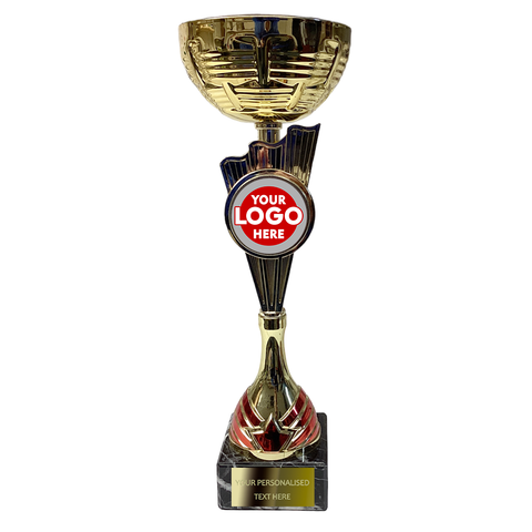 Golden Cup with Red Decorative Elements (2174E/G/H)