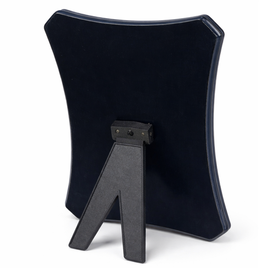 Dark-Blue Wooden Shield Award with Custom Logo Insert (FWP79/80/81B)