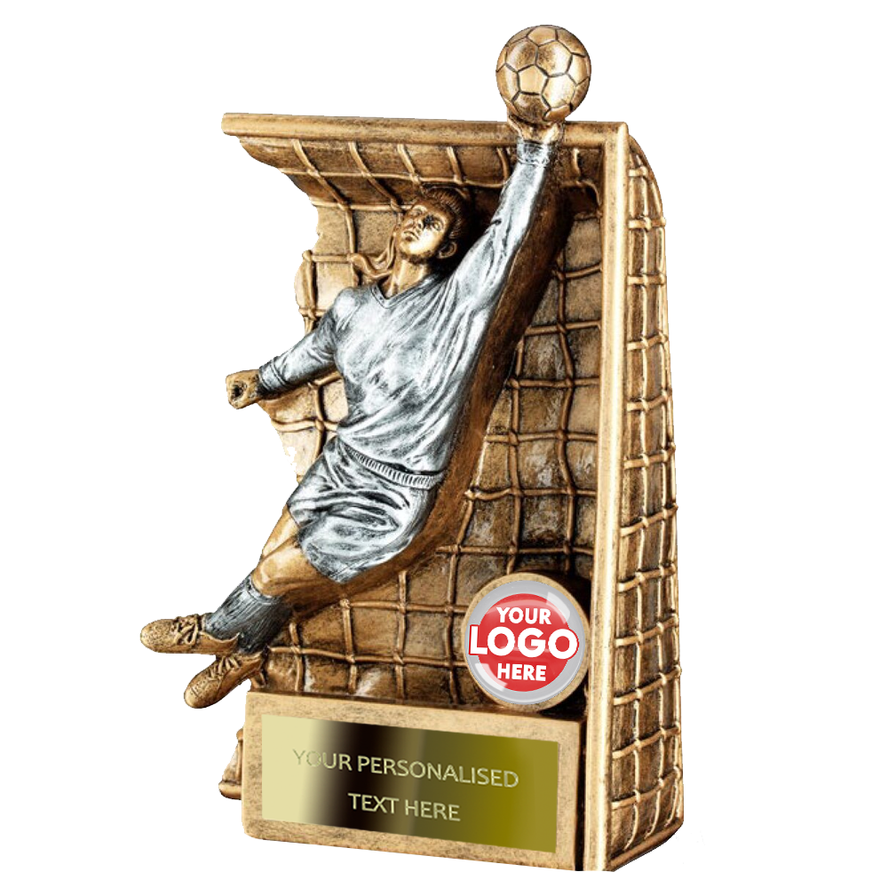 Golden Goalkeeper Football Resin Award (RF549M/F) BW Trophies