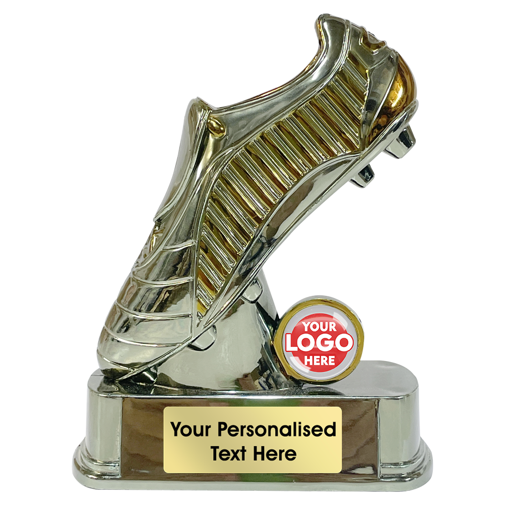 IO - Football Boot On Stand in Gold (GSC1306SMG8) BW Trophies