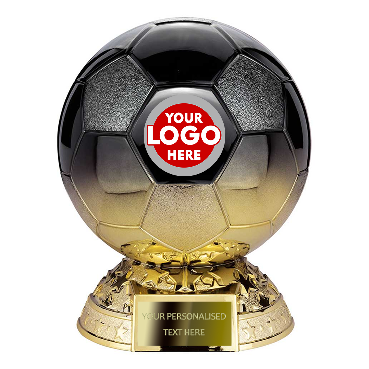 Black & Gold Football Ball Award (PA25262A/B/C/D) BW Trophies