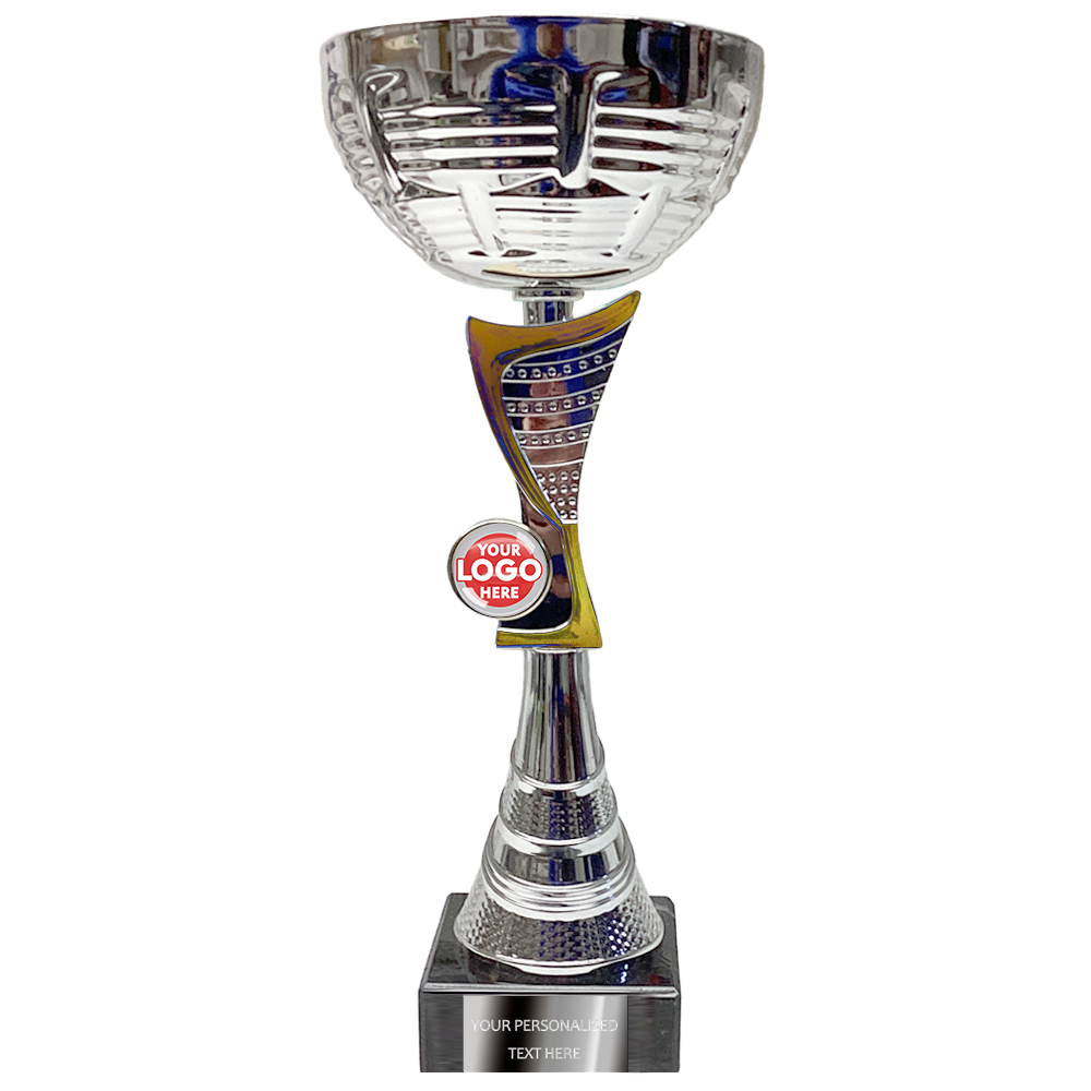 Silver Cup with Golden Decorative Element (2115F/G/H) BW Trophies