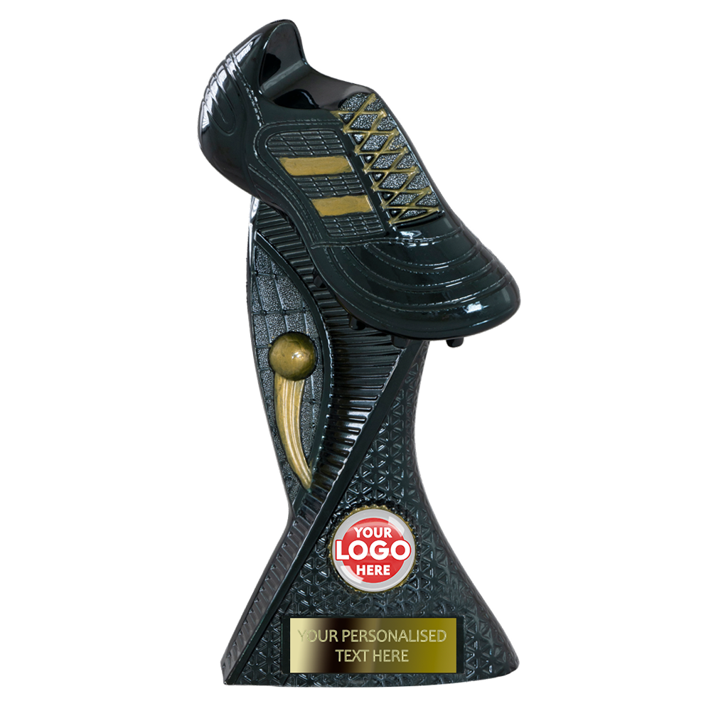 Black Football Boot with Golden Elements (JB1/2/3BLG)