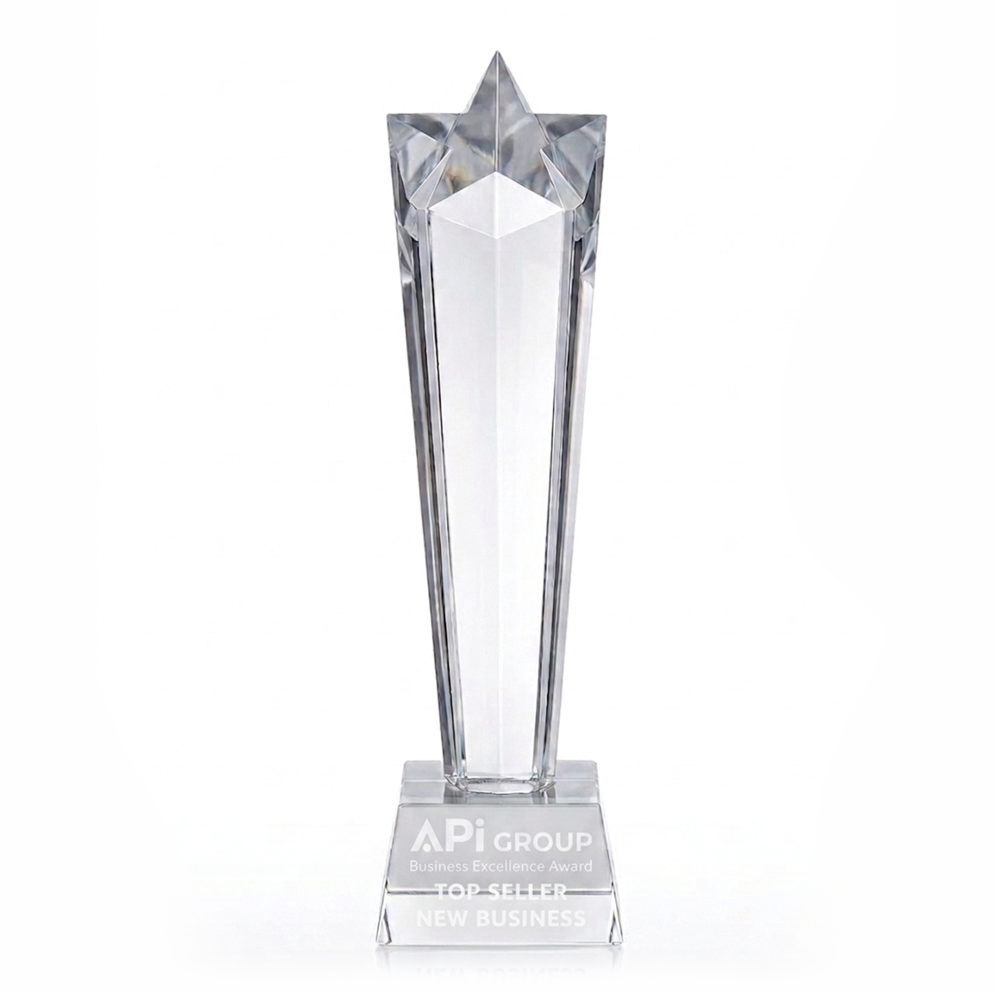 Lasered Star Shape Glass Award (JB4100A/B/C)