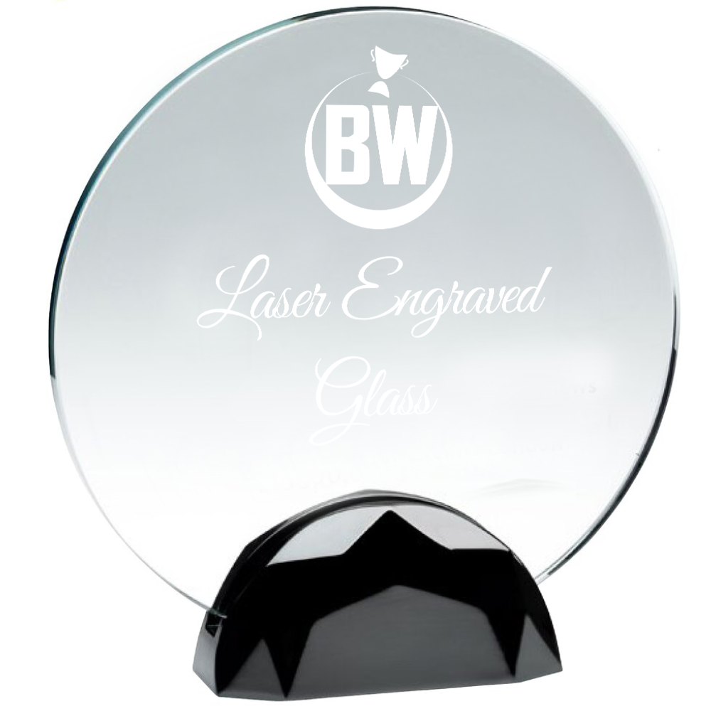 Elegant Lasered Premier Glass Award (JB4600A/B/C) BW Trophies