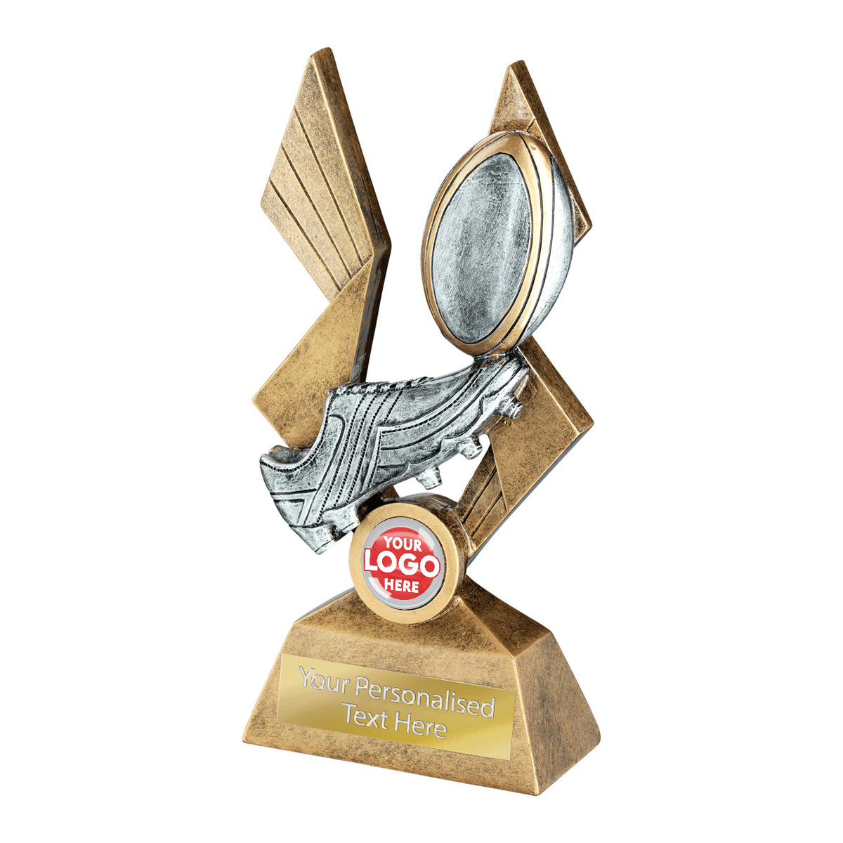 Resin Rugby Award (JR4-RF394A/B/C) BW Trophies