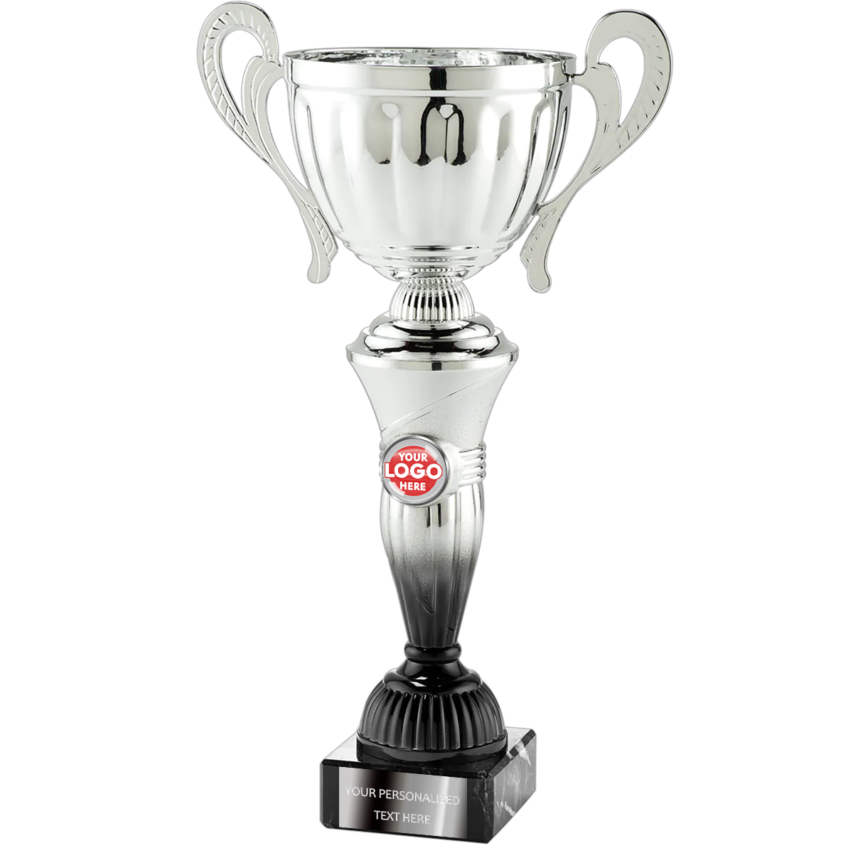 Spectacular Silver Cup on Black Marble Base (MT15116A/B/C/D/E/F) BW Trophies
