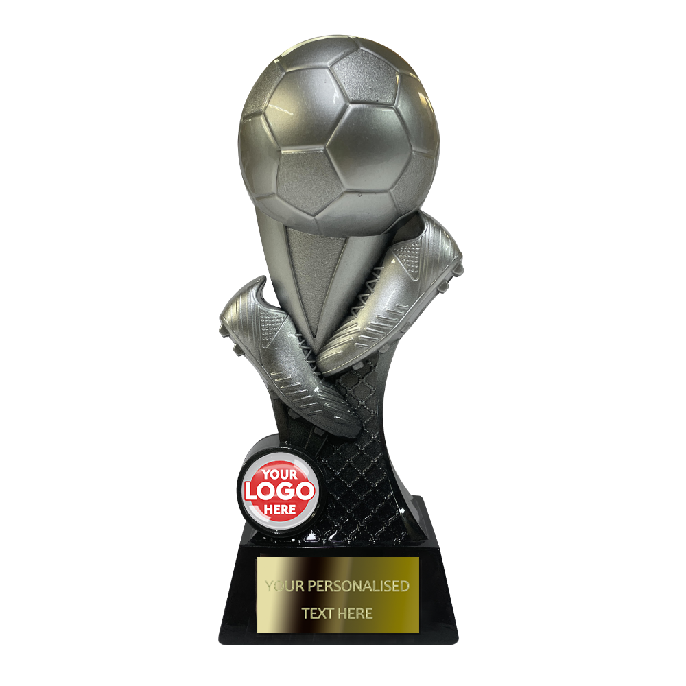 Black & Silver Football Multicolour Trophy NB4BL