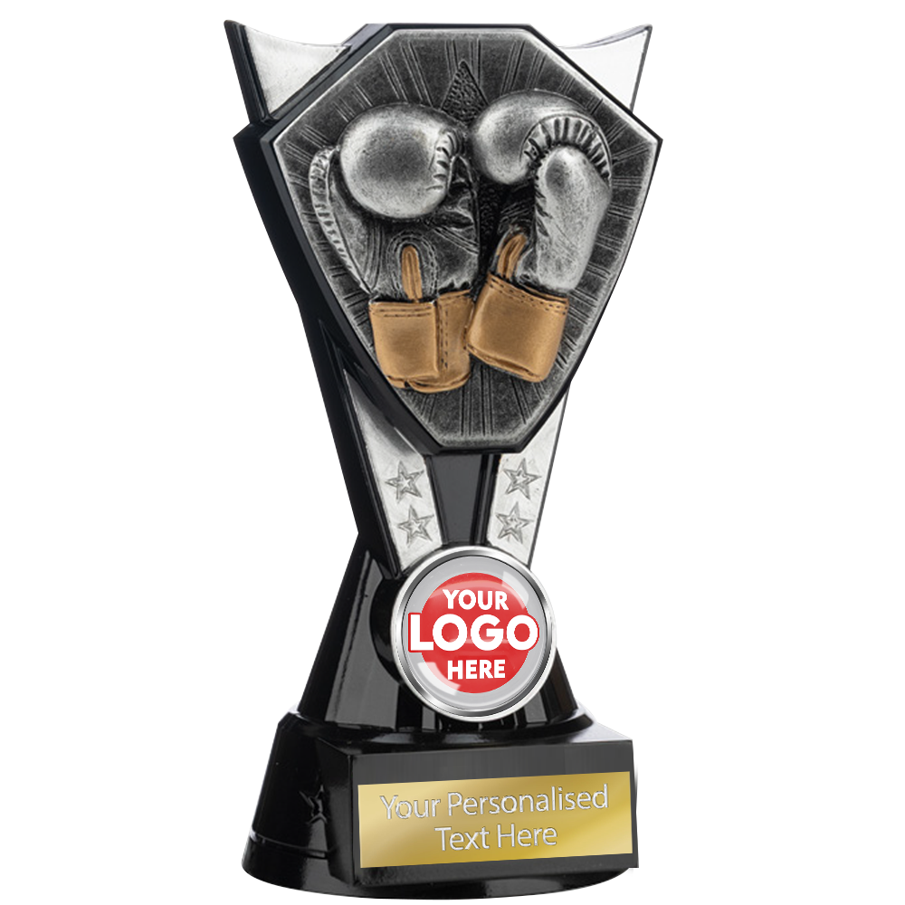 Boxing Trophy Award featuring Boxing Gloves (NS1/2/3/4/RT1/141) BW Trophies