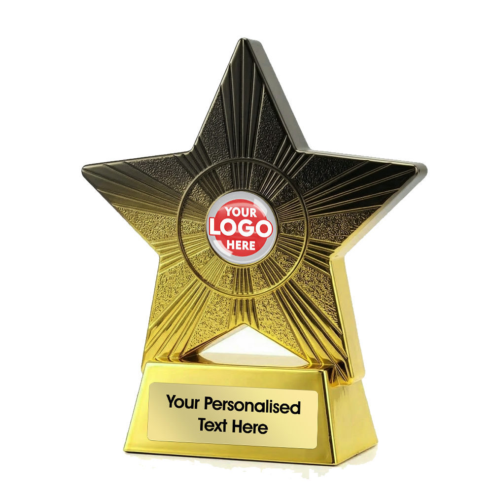 Two Tone Black & Gold Multi-Purpose Star Trophy (PA25051A/B) BW Trophies