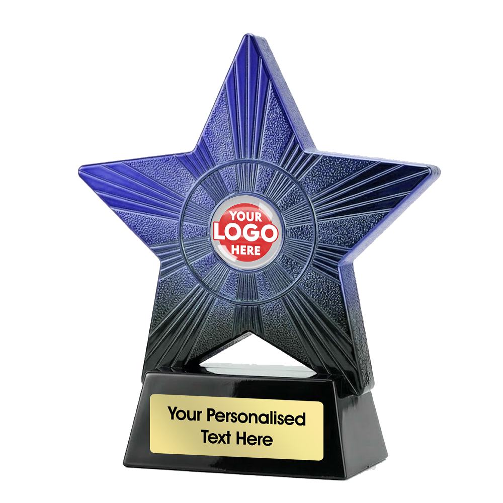 Two Tone Black & Blue Multi-Purpose Star Trophy (PM25052A/B) BW Trophies