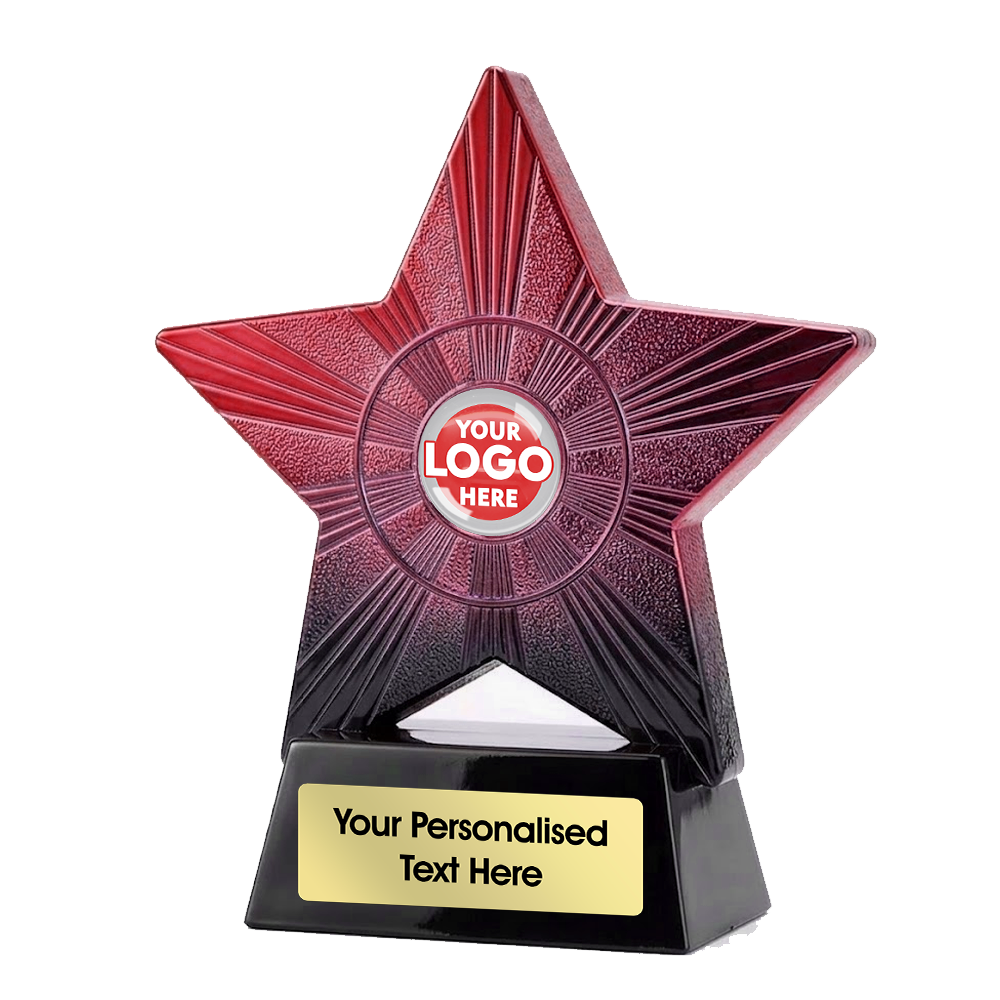 Two Tone Black & Red Multi-Purpose Star Trophy (PX25052A/B) BW Trophies