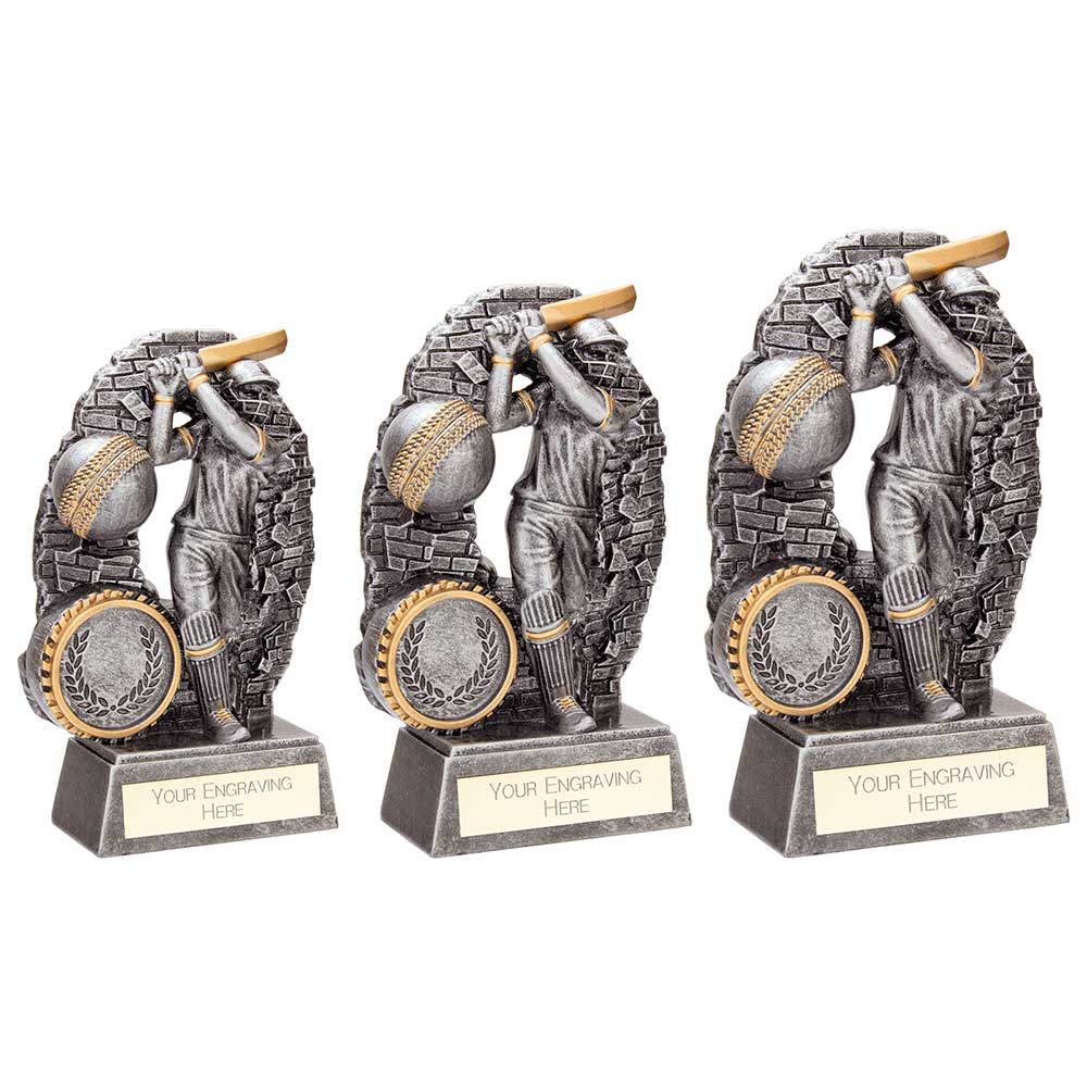 Break Through Cricket Batsman Trophy with Club Logo