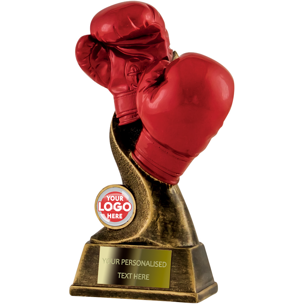 Red Boxing Gloves Trophy Award (RF4817/8DBUGC) BW Trophies