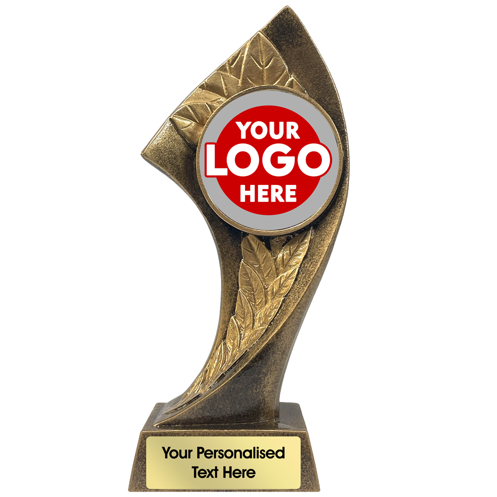 Antique Gold Resin Award with Laurel Decoration (RF752B)