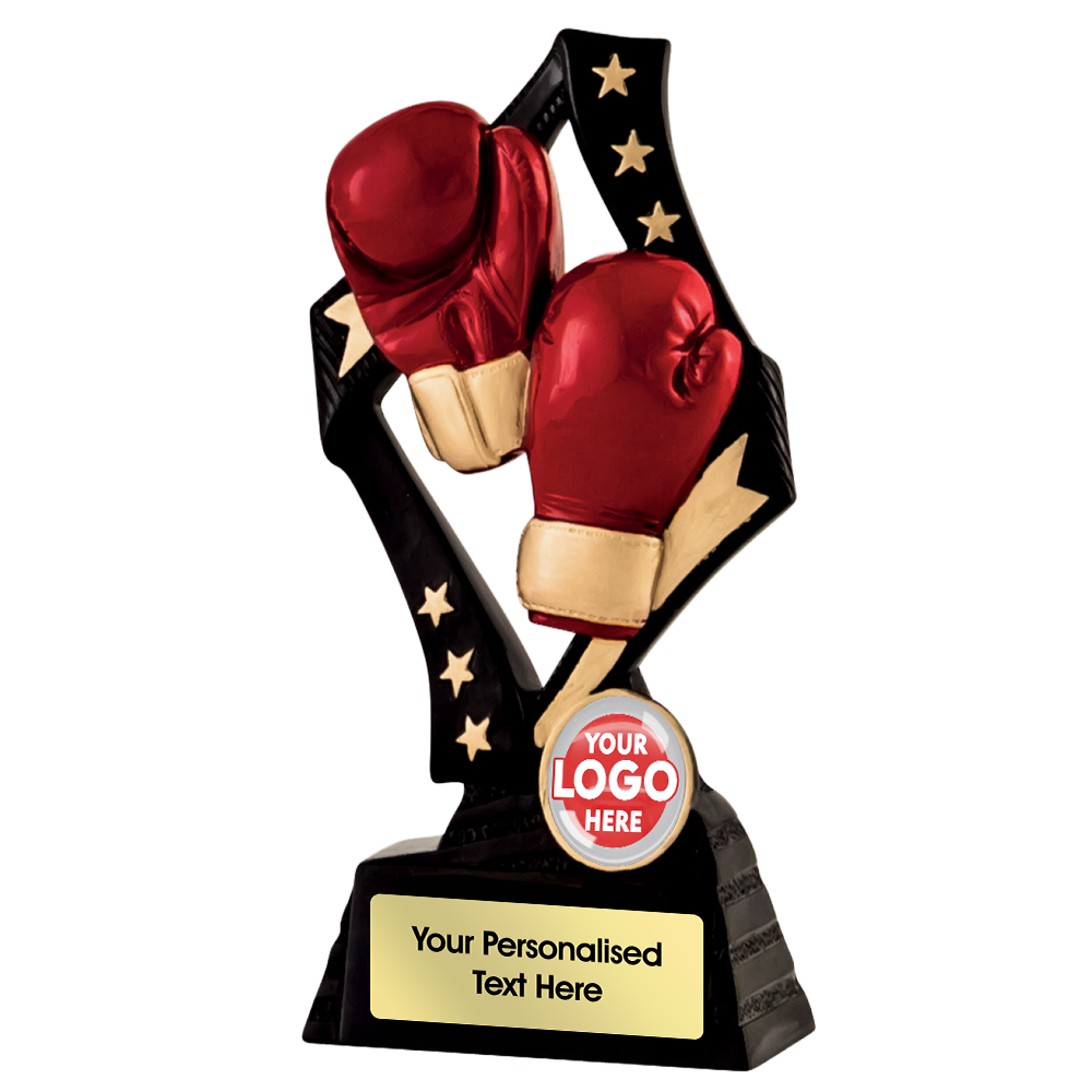 Gold Boxing Gloves Trophy (RFD4870/75BKGC) BW Trophies