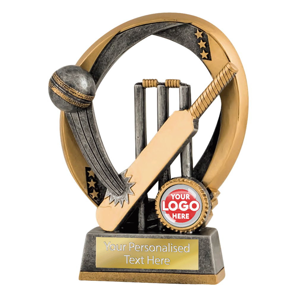 Cricket Bat&Ball Trophy Award (RFE2250/55/60ASG) BW Trophies