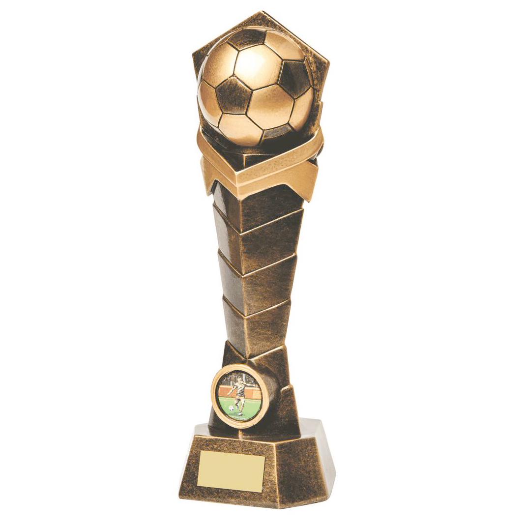 Gold Football Column Trophy (RS063)