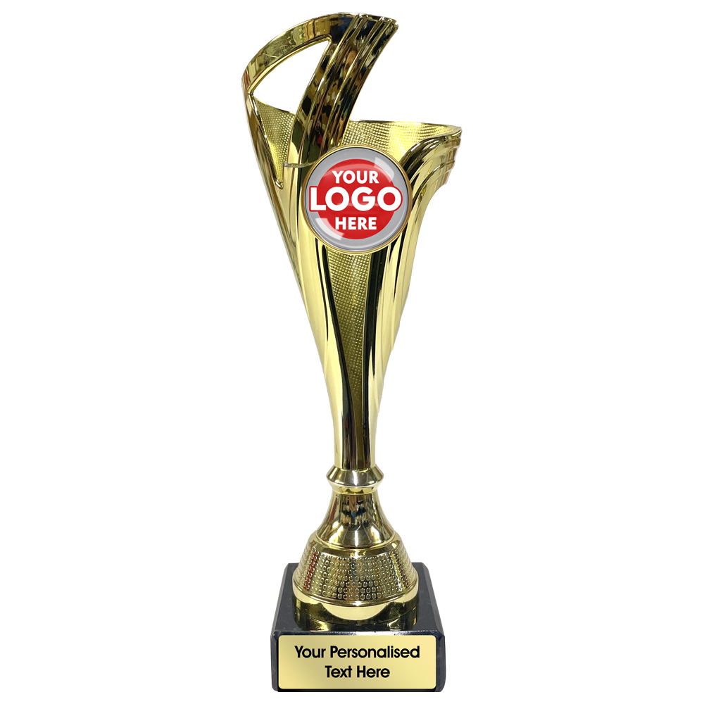 Modern Swirl Cup Trophy in Gold/Silver/Bronze (SET35301/2/3A) BW Trophies