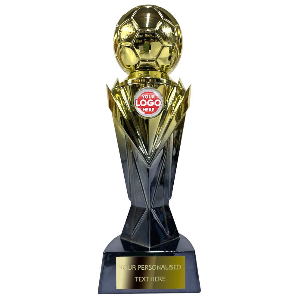 Gold and Black Football Ball (SRS401/2) BW Trophies