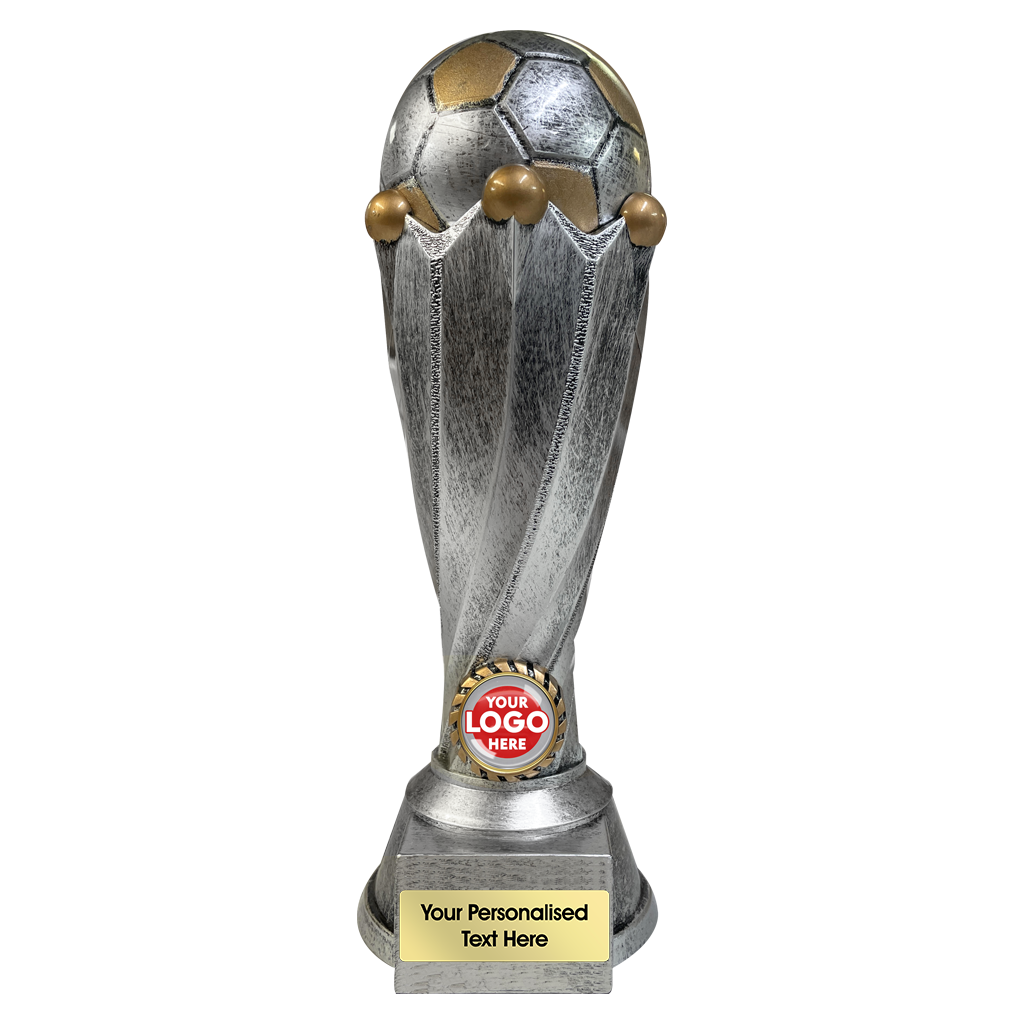 Antique Silver & Gold Football Trophy (TF001D22)