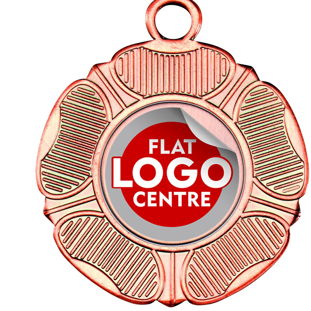 The Tudor Rose medal with custom flat logo