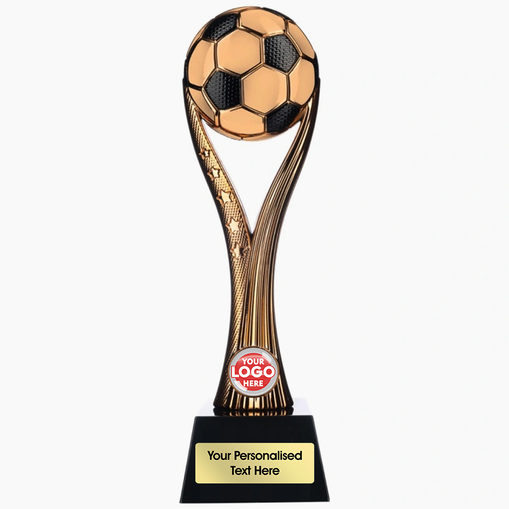 Elegant Football Trophy in Bronze (WC1BBK/9) BW Trophies