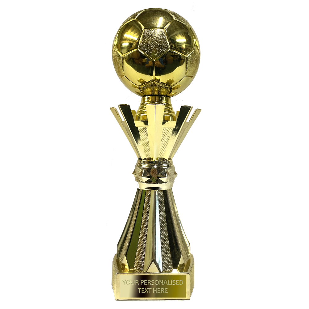 Football Golden Trophy Award with a Golden Ball (X621/2/3 01) BW Trophies