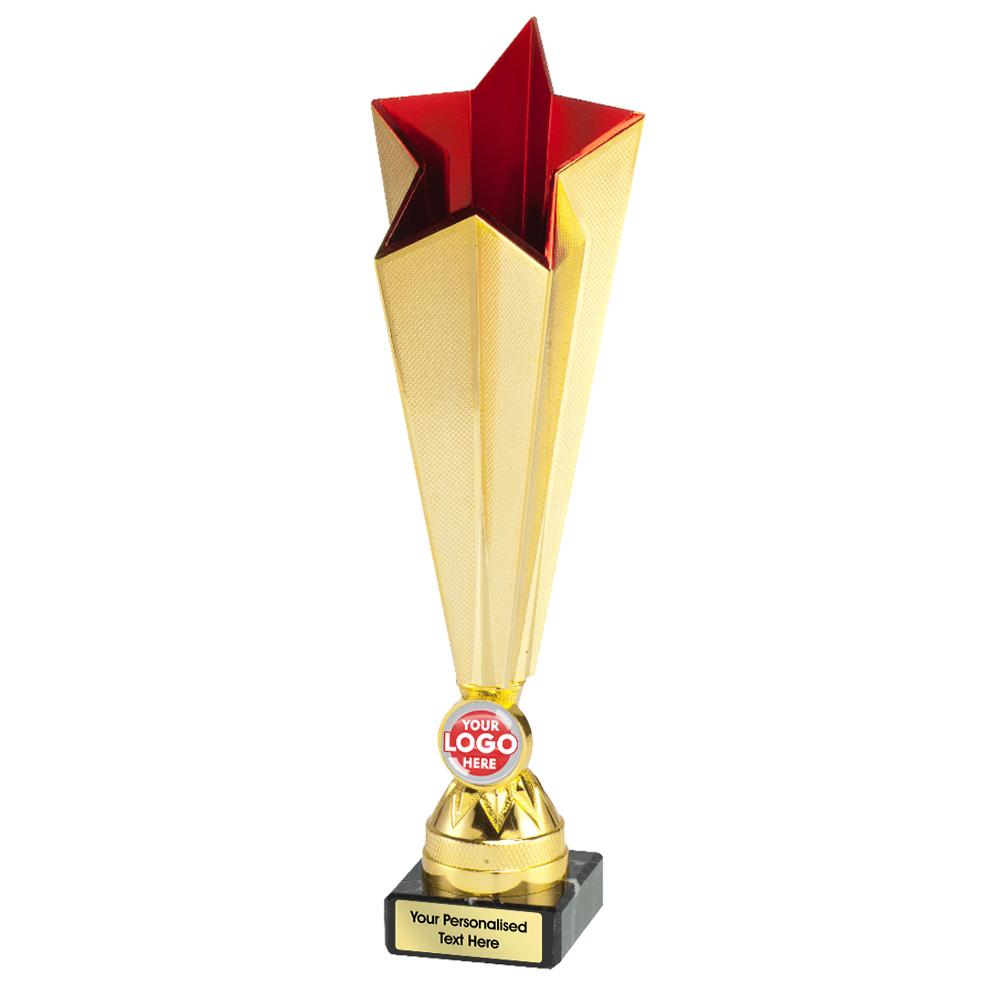 Gold & Red Multi-purpose Star-Shaped Trophy (X771.06) BW Trophies
