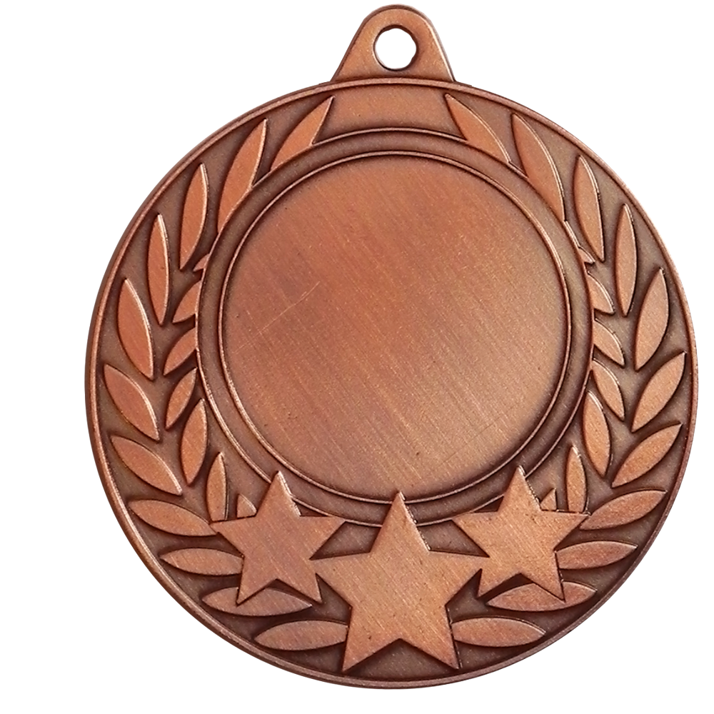 Dazzle Design Medal with Flat Logo Sticker BW Trophies