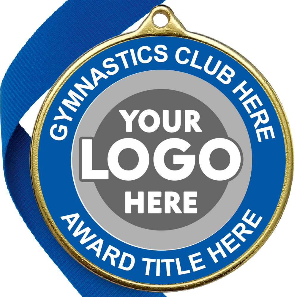 Gymnastics Awards Medal - BLUE
