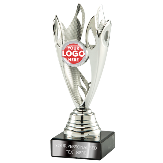 Flame-shaped Trophy Award in Gold/Silver/Bronze (SET35101/2/3A)