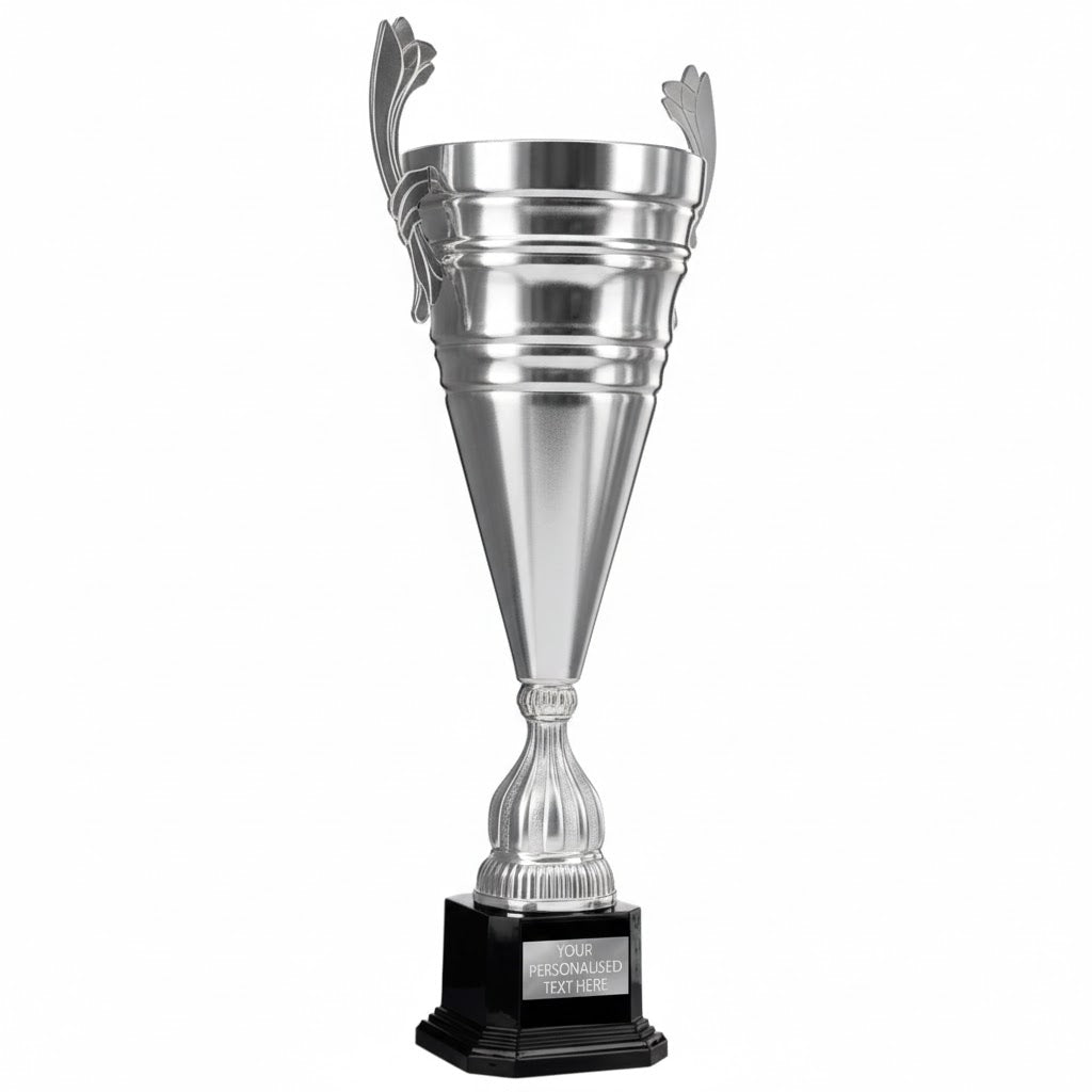 Silver Cone Large Cup Trophy (2438A/B/C) BW Trophies