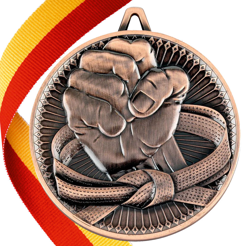 Martial Arts Antique 60mm Medal BW Trophies