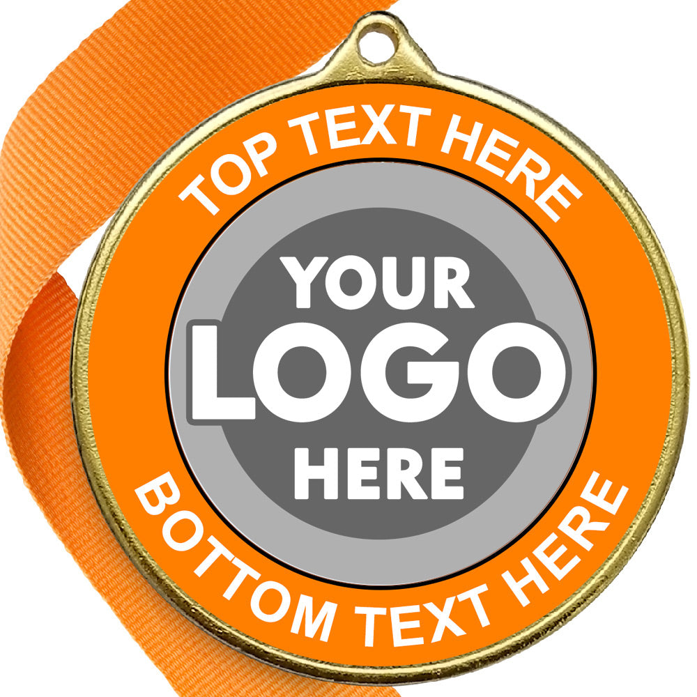 Dance Medal - Orange BW Trophies