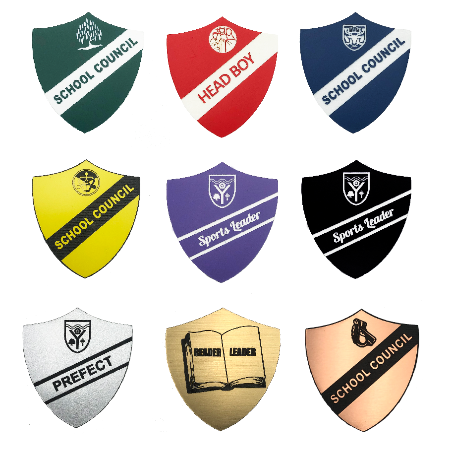 Personalised Shield Badges