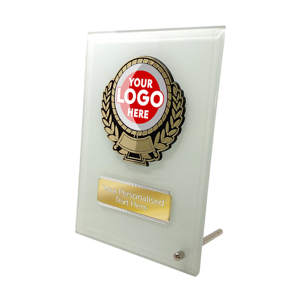 Stylish Bevelled Edge Glass Award (W664)