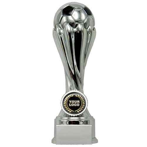 Shiny Silver Football Statuette Trophy Award 160mm (X80102)