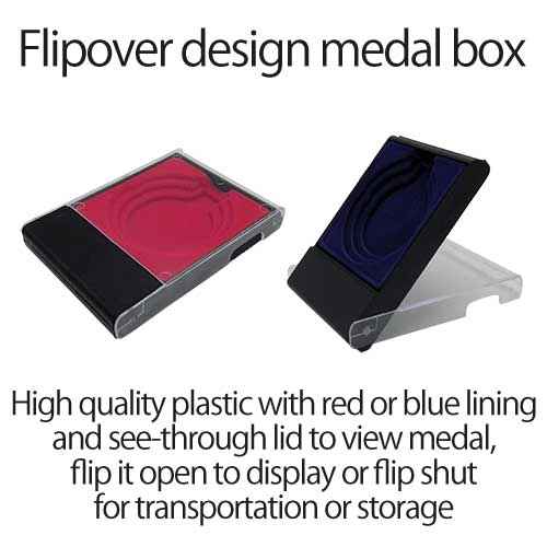 70mm Budget Medal In Flip-over Box