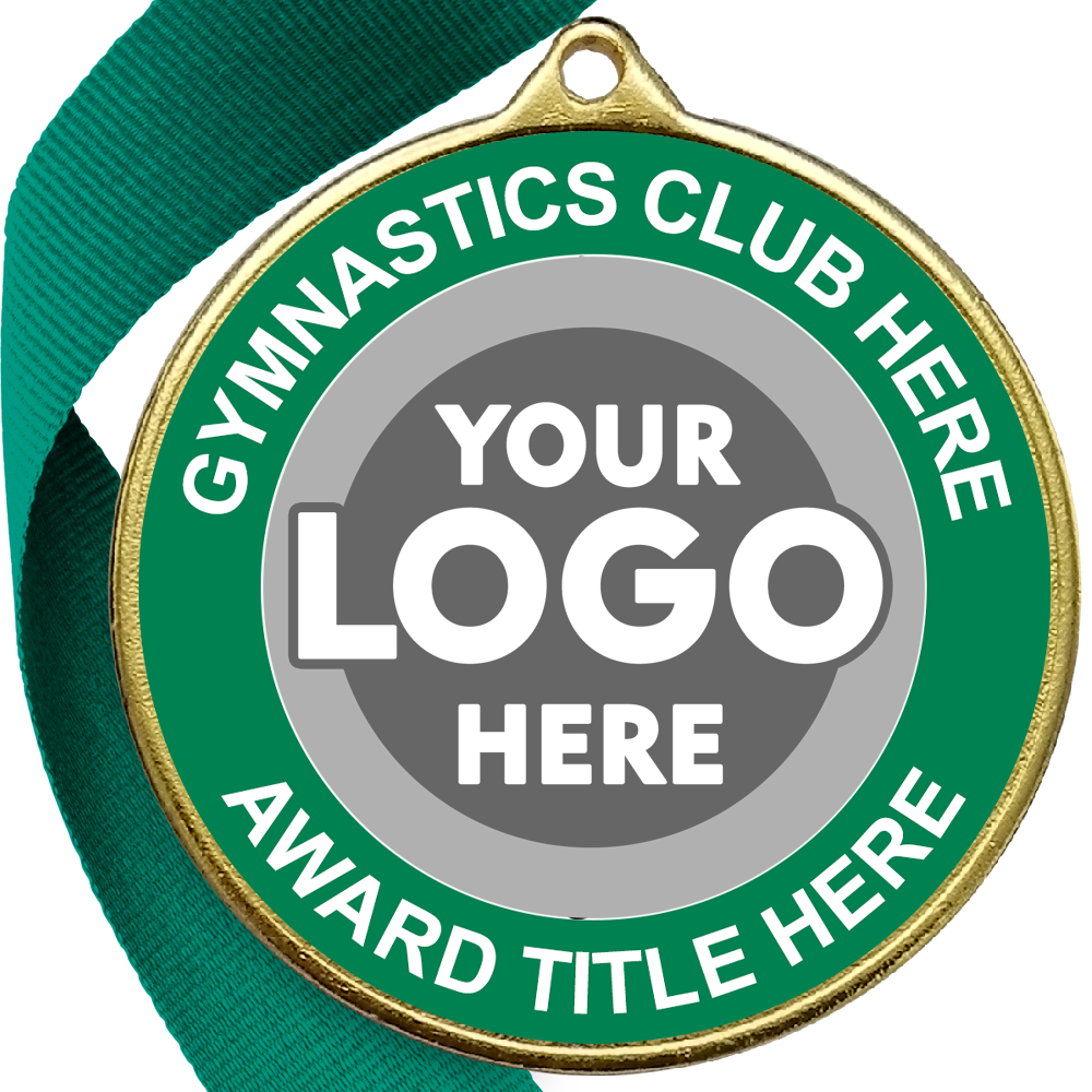 Gymnastics Awards Medal - GREEN