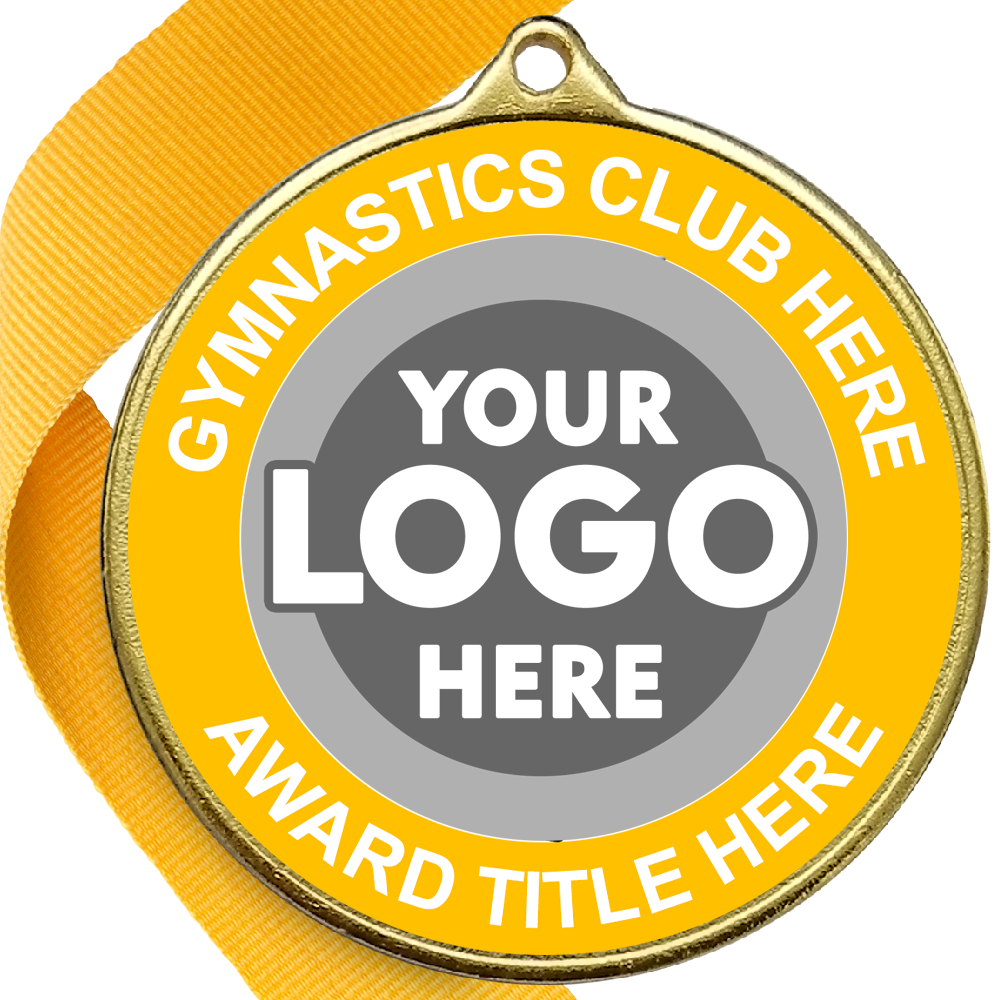 Gymnastics Awards Medal - YELLOW